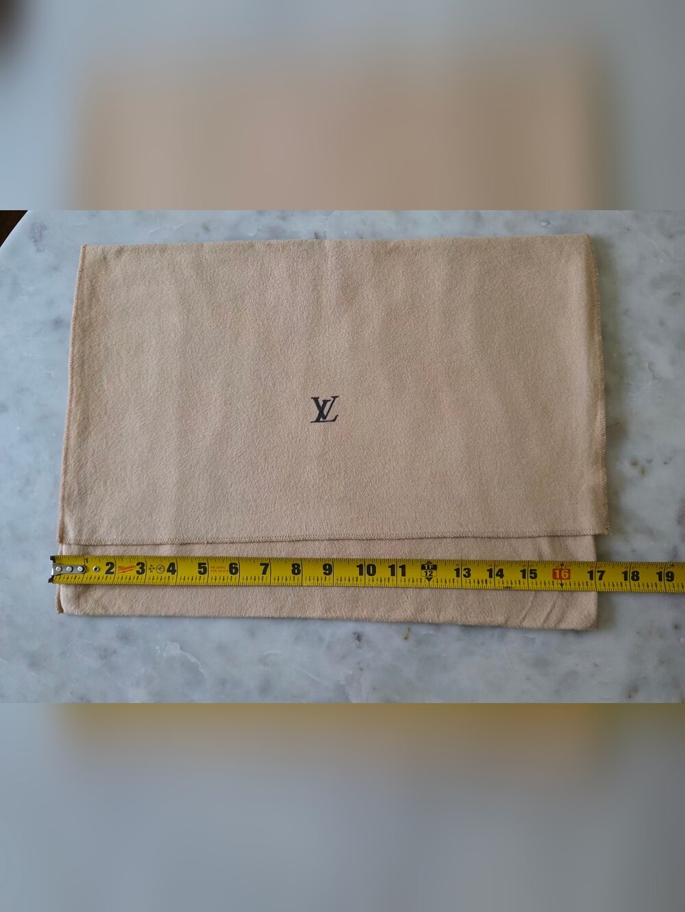 Louis Vuitton Beige Dust Bag with LV Logo-17"Wx12"H - Picture 3 of 4